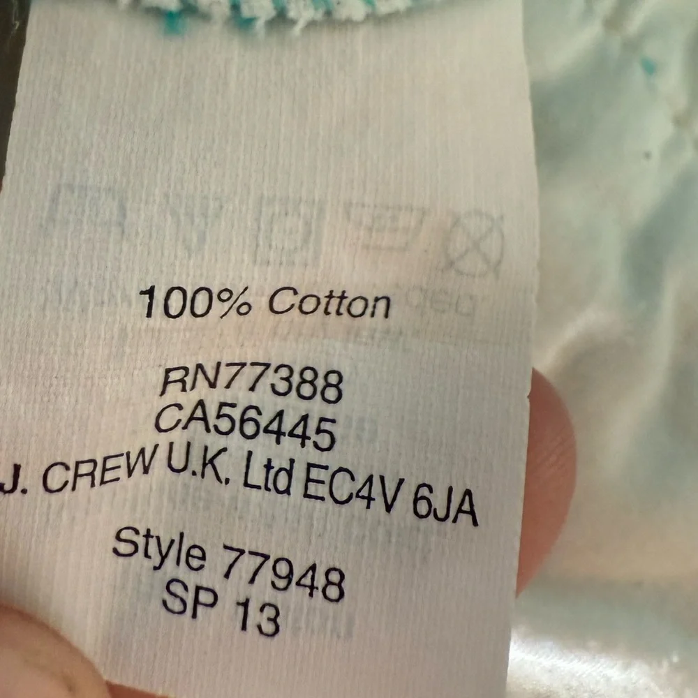 J Crew City Fit Women's Aqua Blue Cotton Shorts Size‎ 8